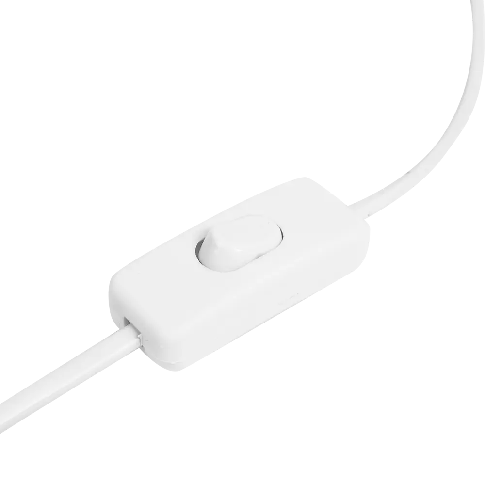 Шнур с выключателем 2 м 220 В цвет белый TDM ELECTRIC STLM-2139830 - Вид №1