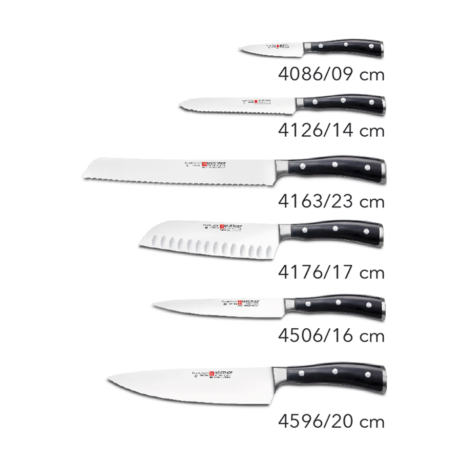 Набор кухонных ножей Classic Ikon на деревянной подставке, 6 шт WUESTHOF W9876WUS - Вид №9