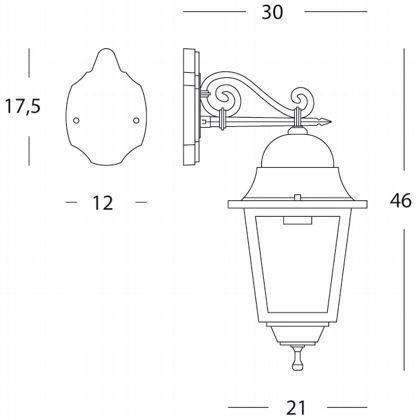 SOVIL Бра для наружного освещения из литого алюминия Quadrata 992  - Вид №2