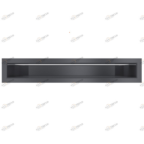 Вентиляционная решетка Kratki LUFT 60х400 графитовая 5433