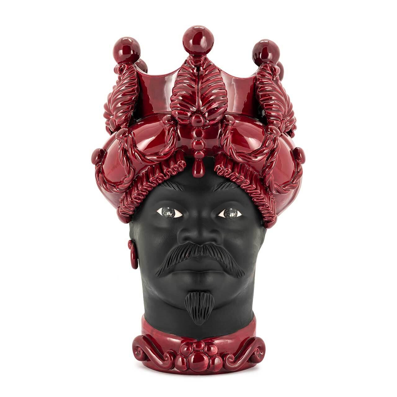 200946-WT ABHIKA ВАЗА MORO MAN BAROQUE WHITE MATT  - Вид №5