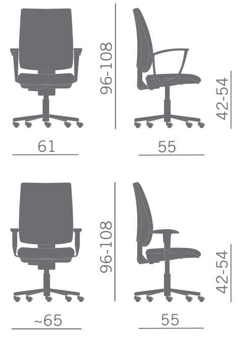 Операционный офисный стул Kastel Kubix ARCH-00143811 - Вид №8
