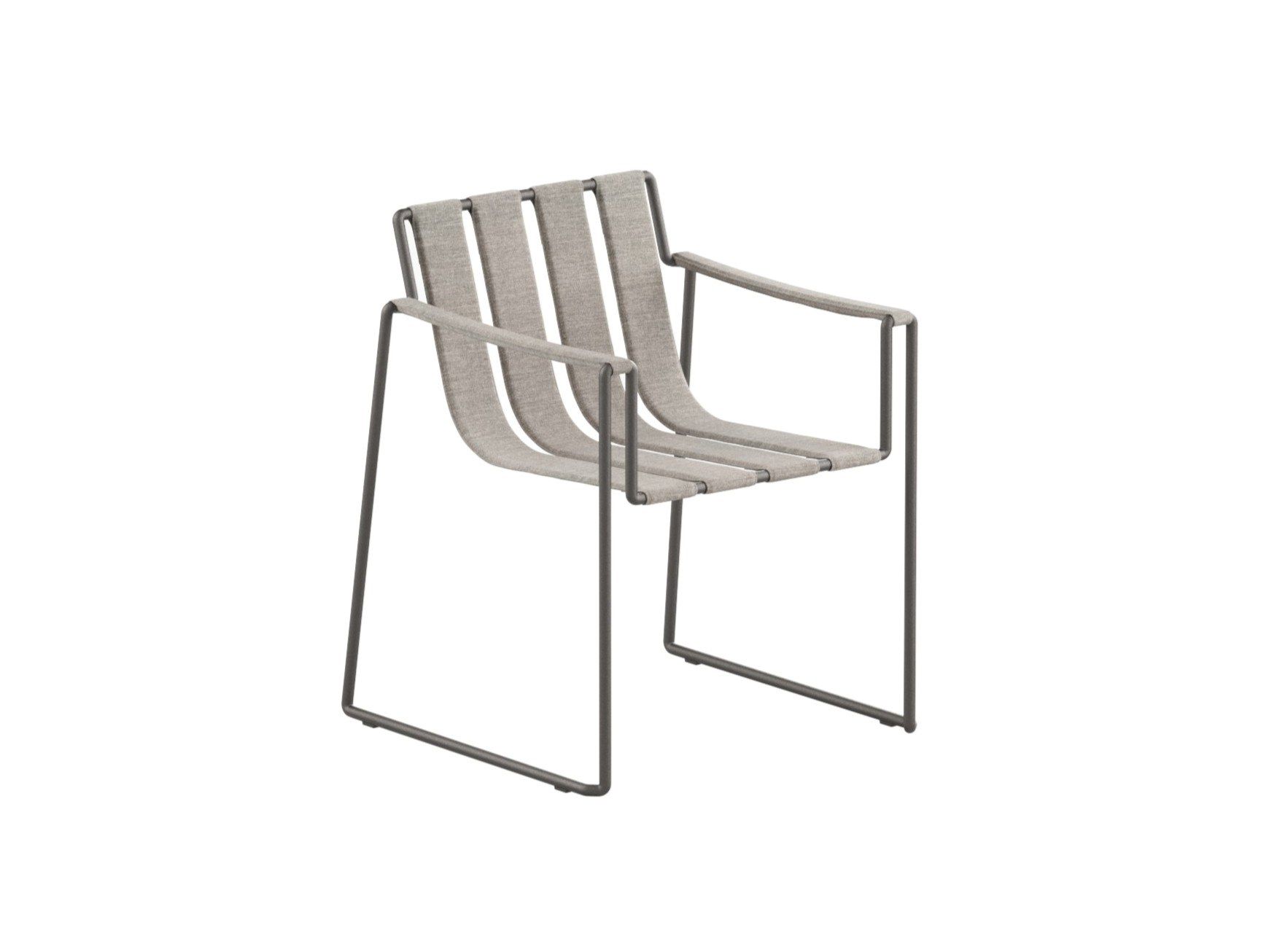 Ткань сани сад стул с подлокотниками Royal Botania Strappy ARCH-00089891 - Вид №17