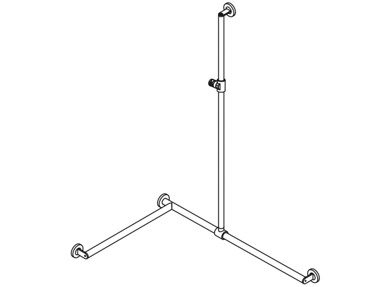 900.35.363XA Поручень для душа с выдвижным держателем для душа HEWI USA Produkte  - Вид №2