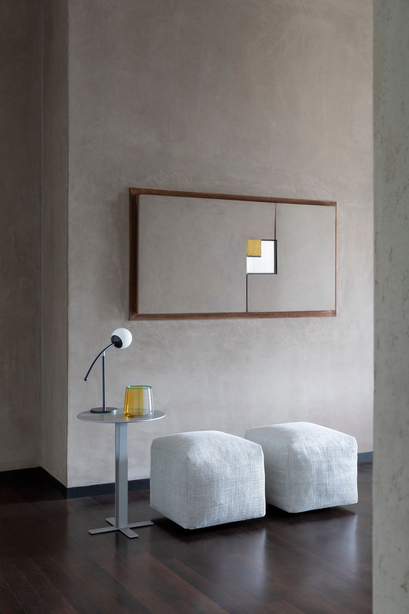 Квадратный съемный пуф из ткани Saba Italia ARCH-00148760 - Вид №1