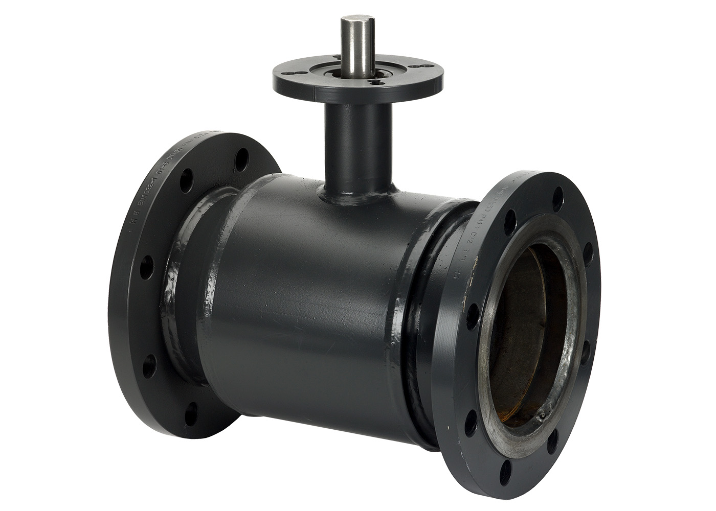 Danfoss JiP Premium FF фланцевый (фланцы на PN = 16 бар) с фланцем под ручной редукторный привод или электропривод JIP Premium FF Кран шар Ду200 Ру16 б/пр 065N0257G 