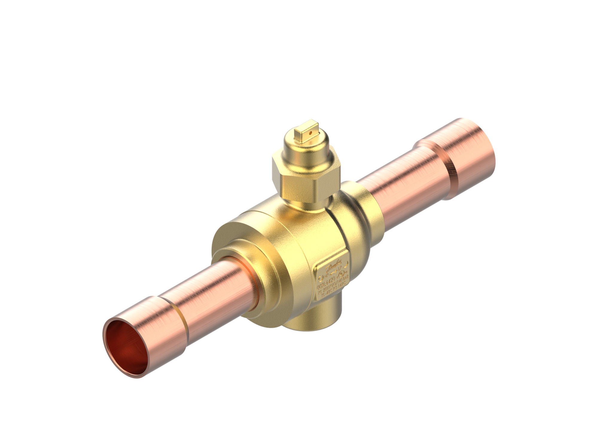 Danfoss GBCT — Запорные шаровые краны для CO2 140 бар GBCT 54s Кран шаровый 009L6456  - Вид №9