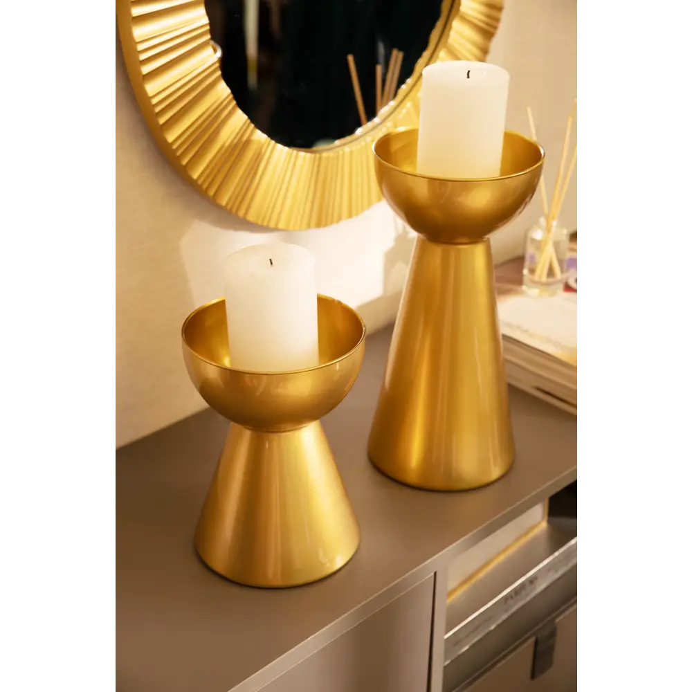 Ваза Гиацинт-2 средняя, цвет золото металлик EVIS STLM-2020077 - Вид №3