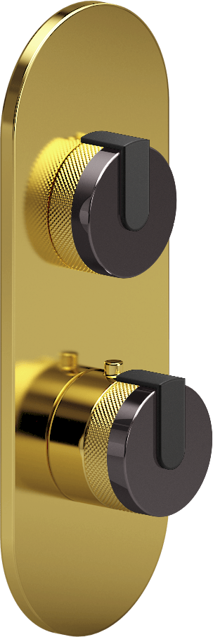 E-8026-R1OXE0-L1MBK-AU-T Планка M-Series с 2 ручками - Внешняя часть GRAFF MOD+