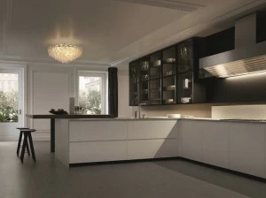 Poliform Модульная кухня из дерева и стекла