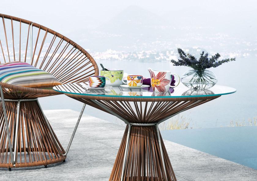 MissoniHome Круглый кожаный журнальный столик Cordula sun-id-1373893 - Вид №2