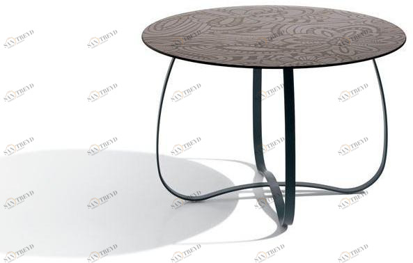 MissoniHome Низкий круглый стеклянный журнальный столик sun-id-1458087