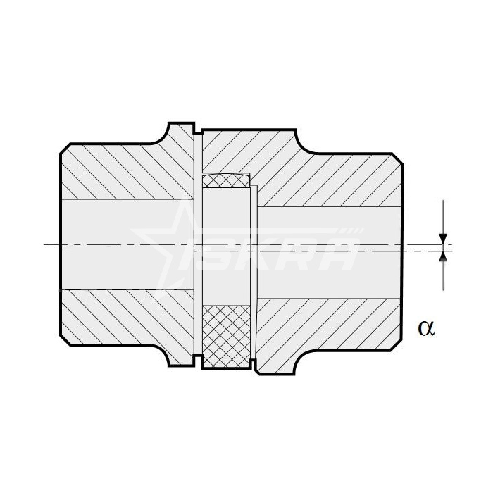 IS3770 Упругий элемент типа паук черный EN48060 ISKRA  - Вид №2