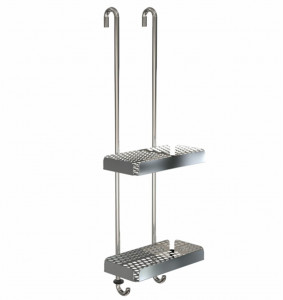 FROST Душевая полка 6, двойная » полированная. Нержавеющая сталь Зеркальная полировка O1947