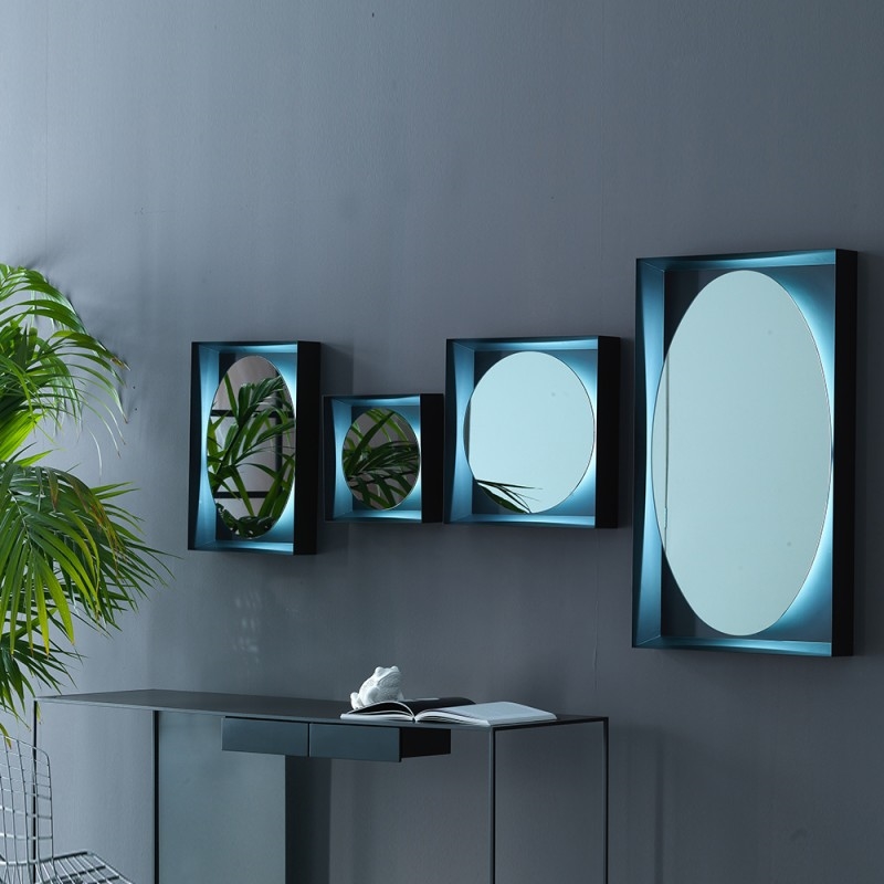 P464X220 Зеркало планеты Adriani e Rossi глянцевый черный  - Вид №6