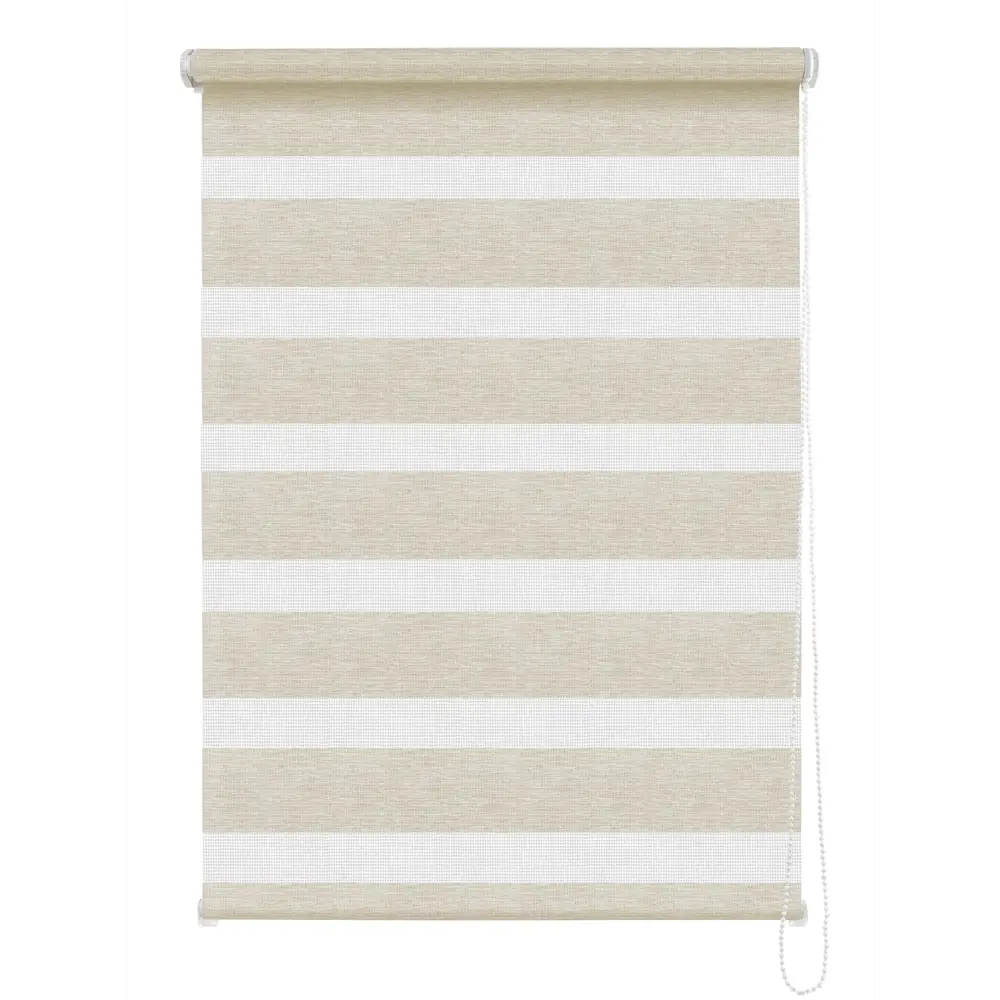 Штора рулонная день-ночь Valencia 40x160 см бежевая MIAMOZA Коллекция 2024г STLM-2106310