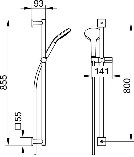 59587010802 Душевой комплект KEUCO IXMO - Вид №3