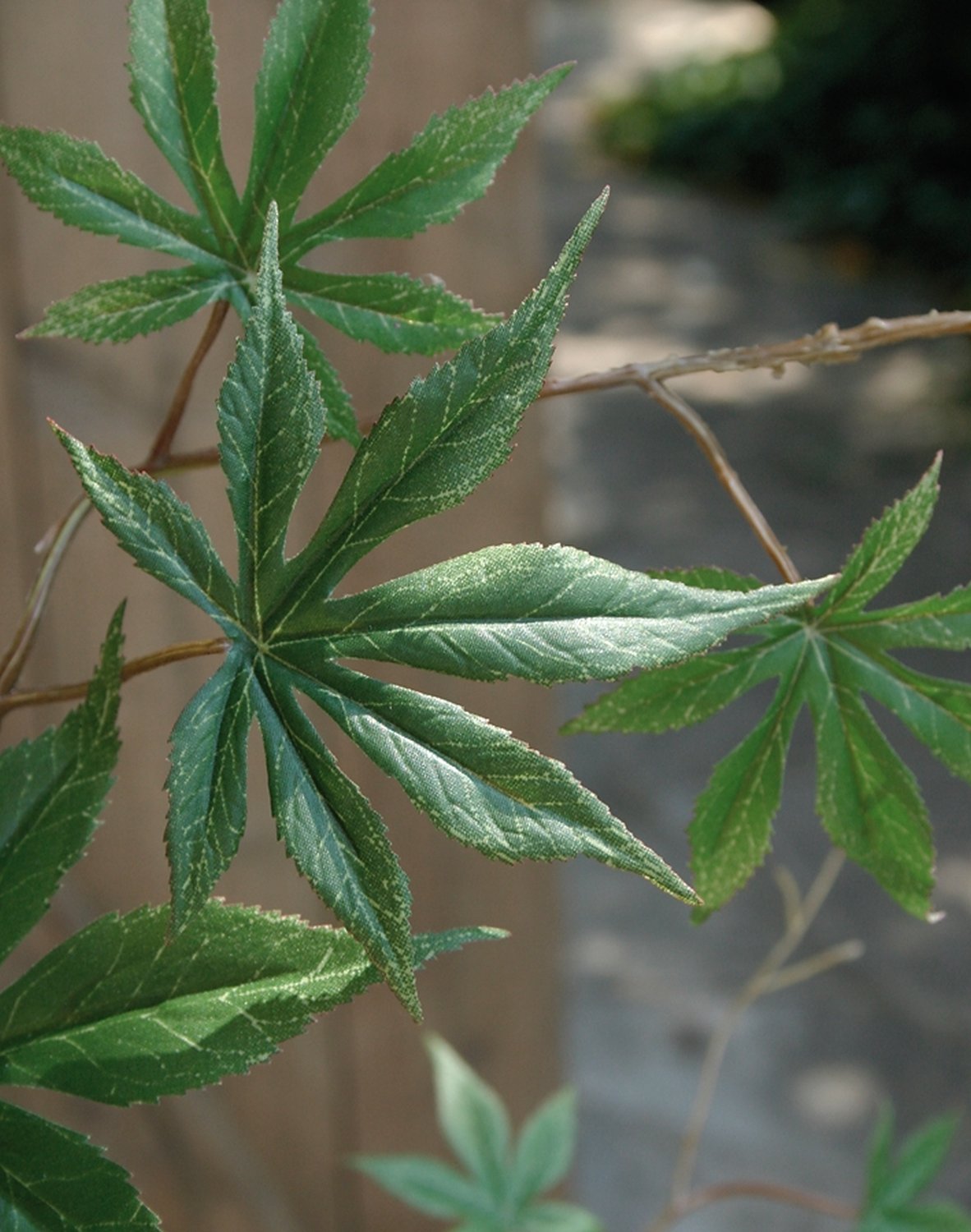 5380 883 a2 Искусственная ветка клена, 114 см, зеленая H-andreas  - Вид №2