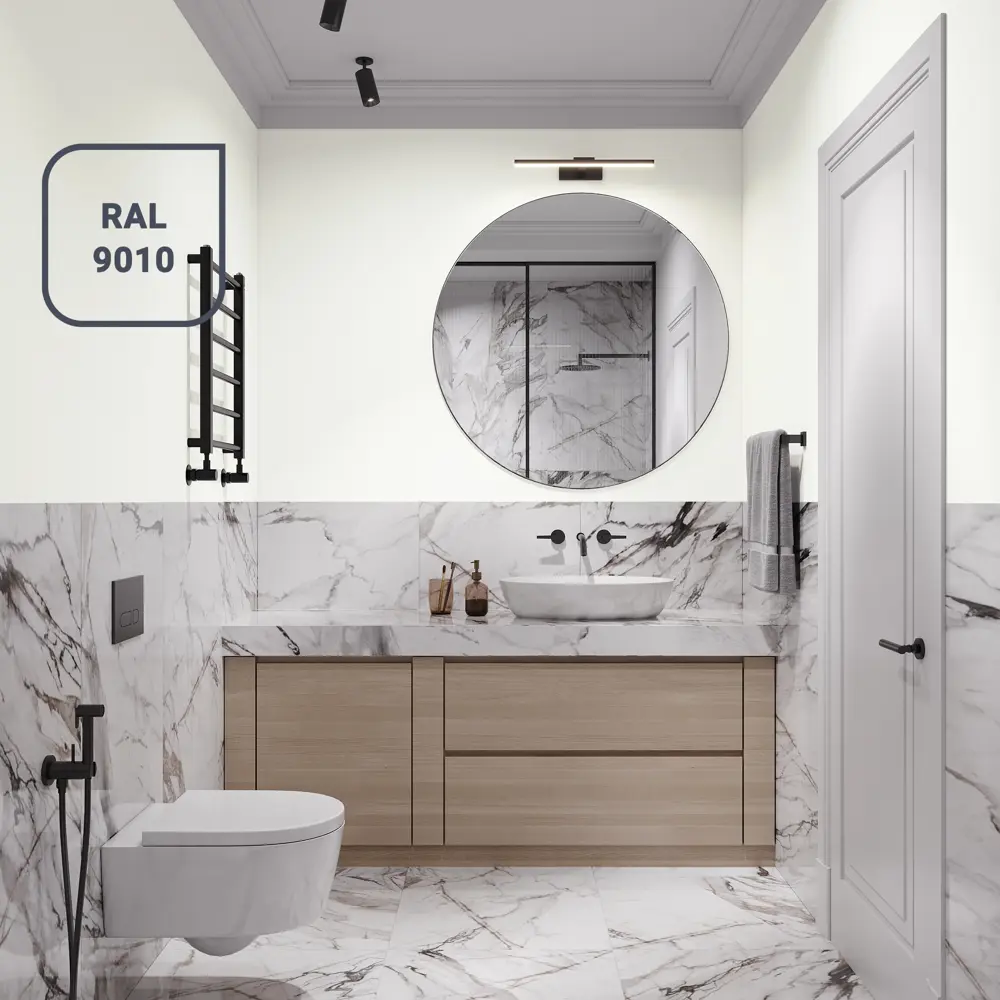 Краска Tikkurila Euro-20 для влажных помещений, белая матовая 9 л 12355108 STLM-0001944 - Вид №9