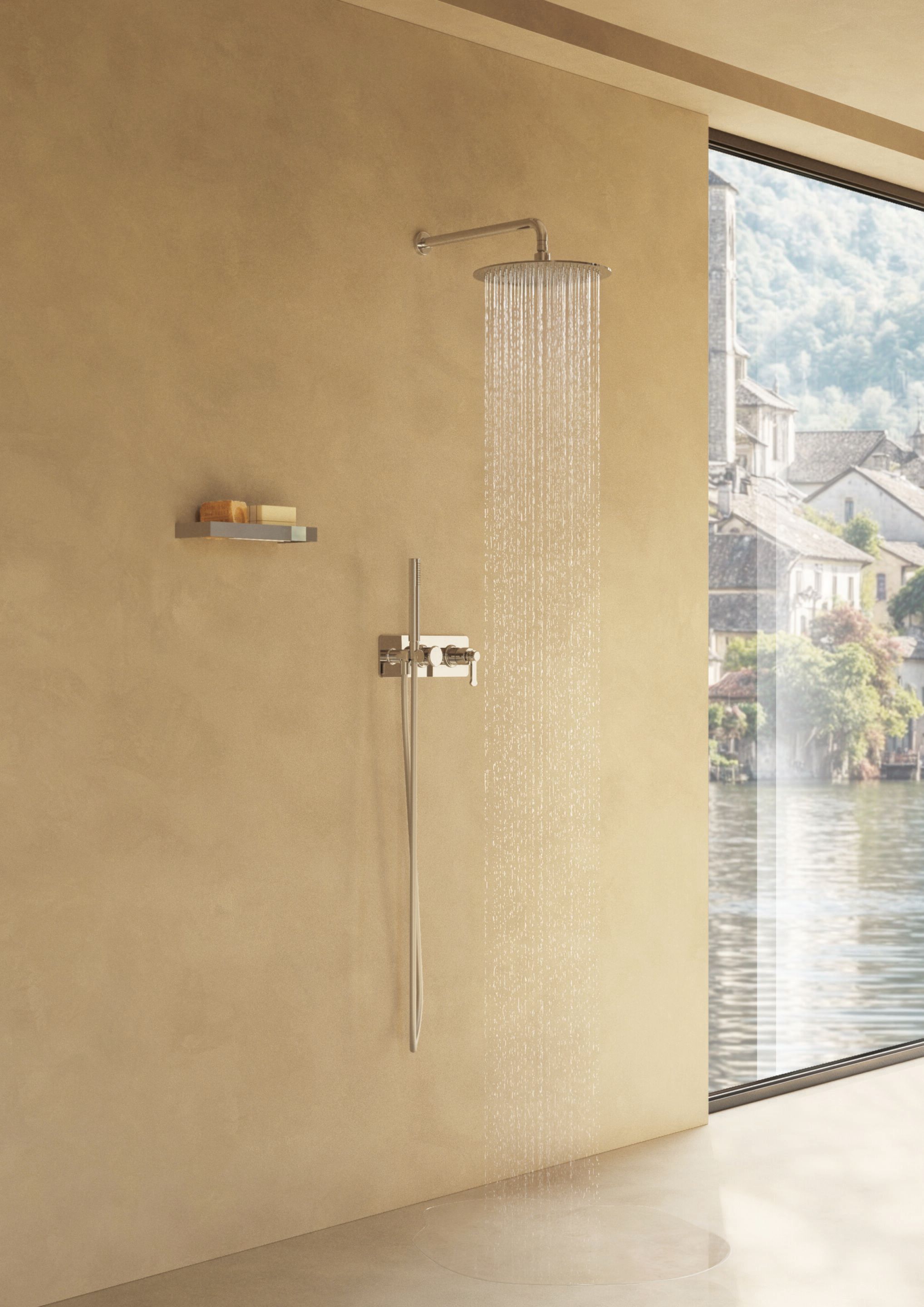 Встраиваемый однорычажный смеситель для душа / ванны с переключателем CRISTINA Rubinetterie Маяк ARCH-00147103 - Вид №1