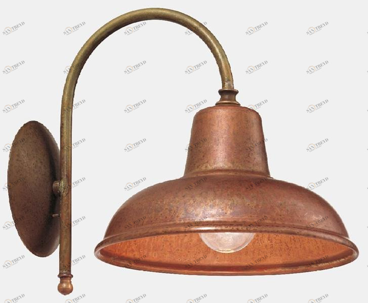 Il Fanale Бра из металла прямого света с фиксированным кронштейном Contrada 243.06.or