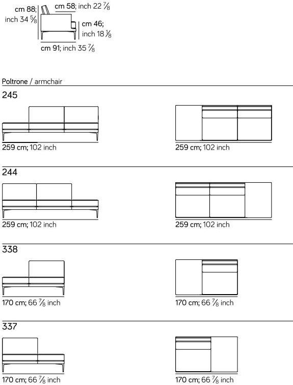 AMURA 3-х местный кожаный диван Segno Am008.0296 - Вид №7