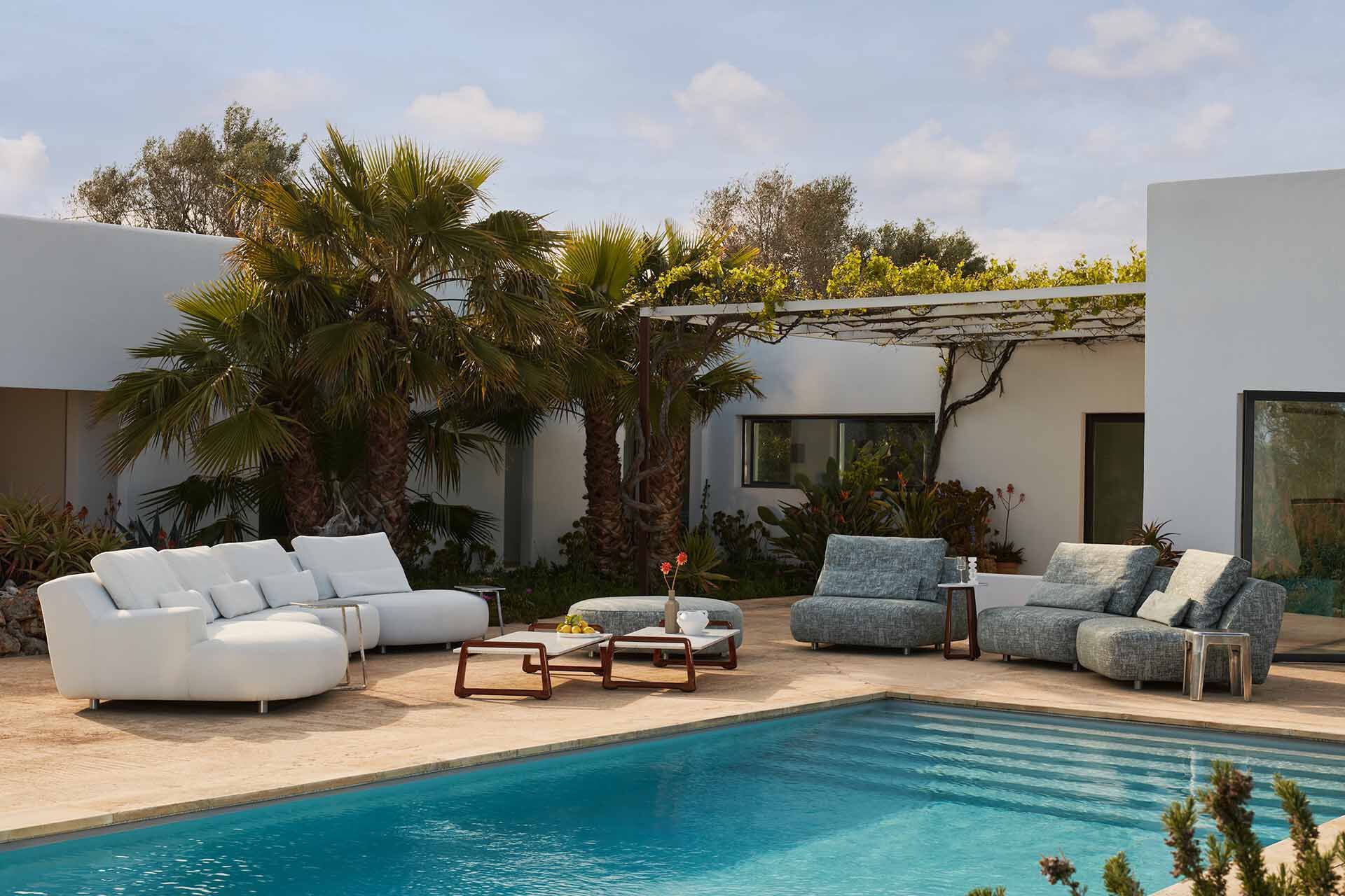 Низкий прямоугольный журнальный столик из каррарского мрамора Exteta Sunset ARCH-00043674 - Вид №3