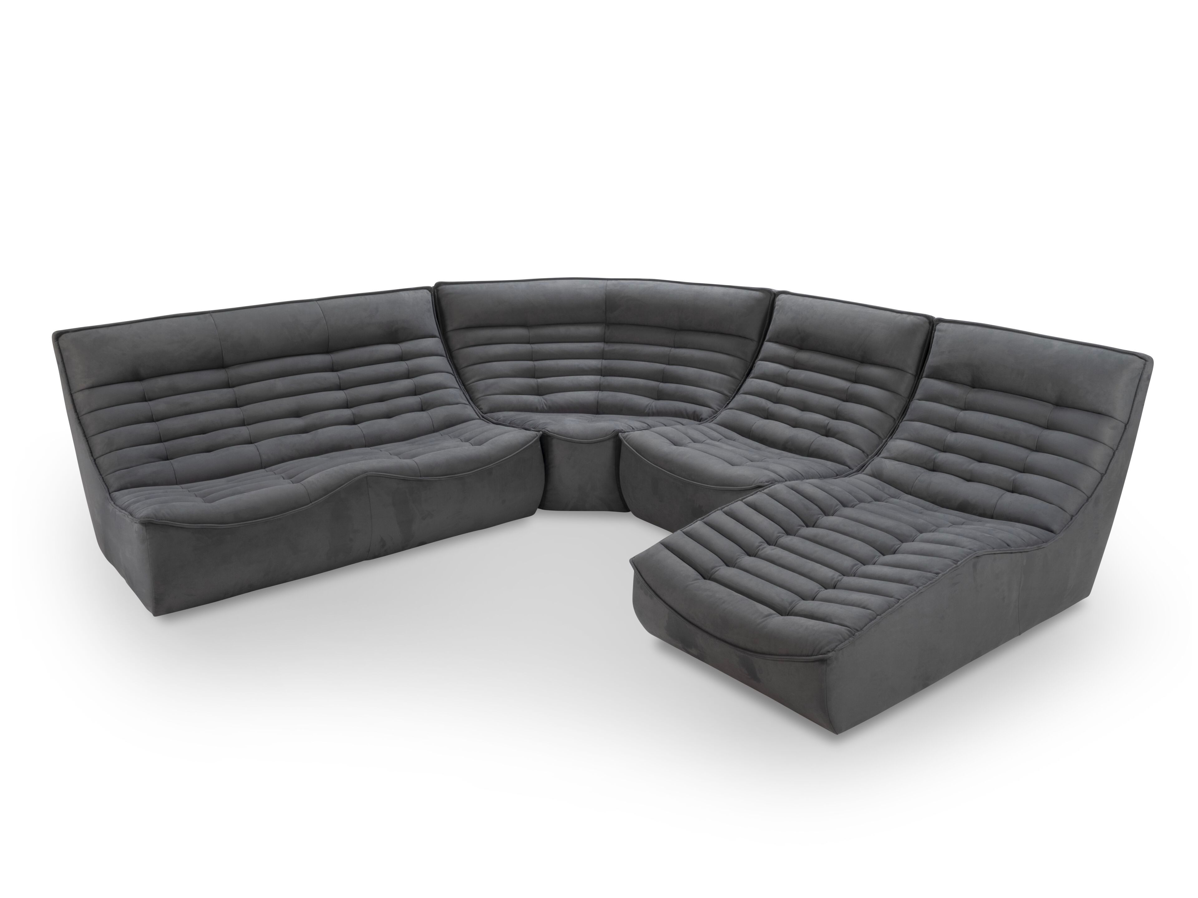 Кожаный модульный угловой диван Calia Italia Modular ARCH-00038834