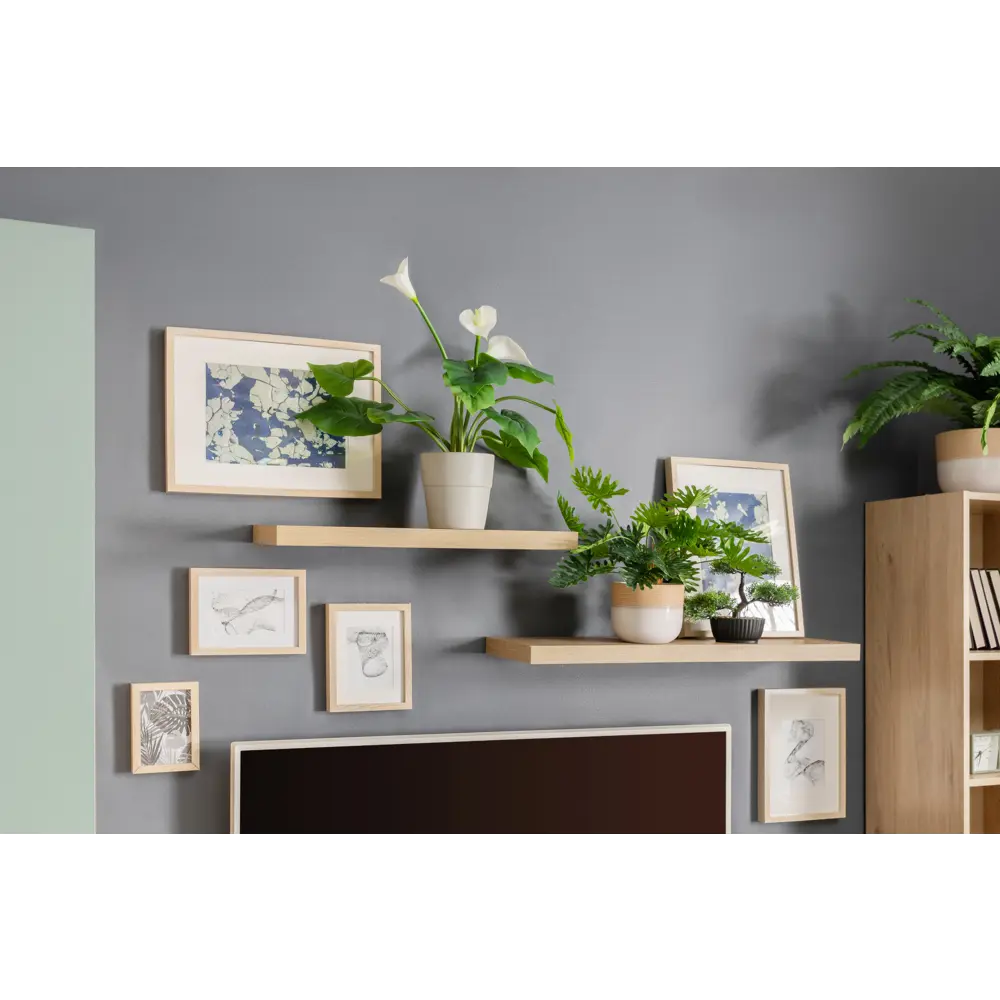 Полка настенная Spaceo Oak 80x23.5 см МДФ цвет дуб STLM-2072989 - Вид №7