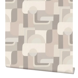 Palitra Home Modern: Бежевые флизелиновые обои с абстрактным рисунком 89409479