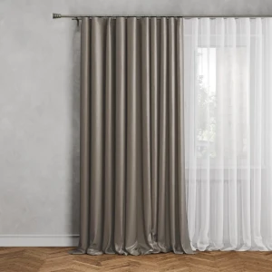 Штора на ленте Roma 200x280 см цвет серый 89376233 STLM-2208269