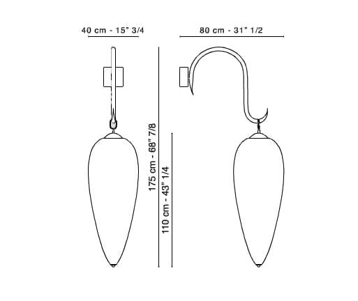 Настенный светильник с кристаллами Vgnewtrend Arabesque ARCH-00074541 - Вид №3