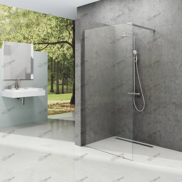 Walk In-Wall-100 v.200 черный+Transparent Ravak GW9WA0300Z1
