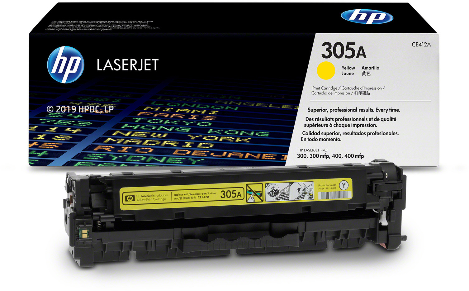 CE412A 305a yellow laserjet toner cartridge HP Santreyd  - Вид №3