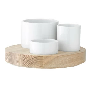 Набор для закусок 18 см белый Lotta LSA INTERNATIONAL ДИЗАЙНЕРСКИЕ 00-3869996 Белый