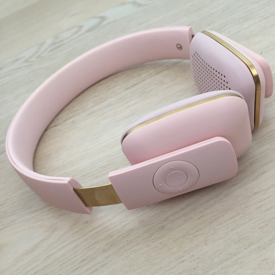 Наушники беспроводные aHEAD светло-розовые KREAFUNK KFSS06 - Вид №3