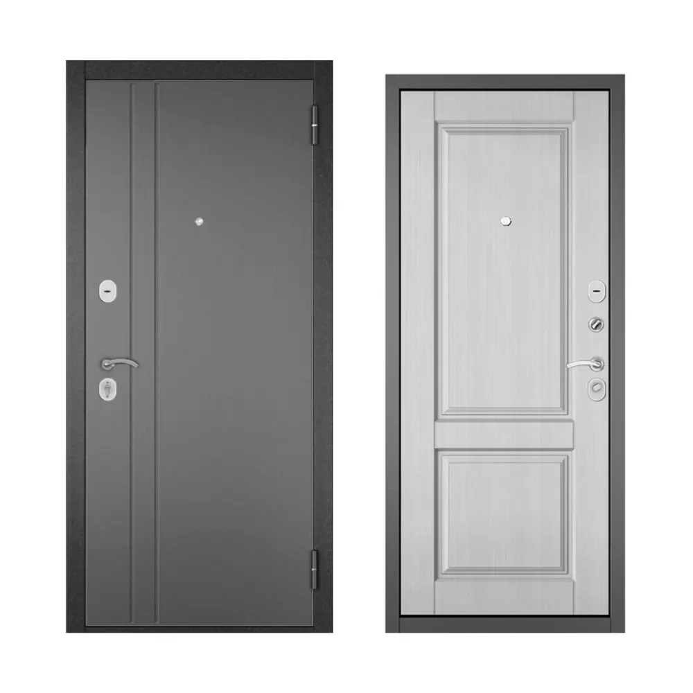 Дверь входная металлическая Home Eco 86x205 см правая ларче белый 86554429 STLM-2134926 Santreyd 