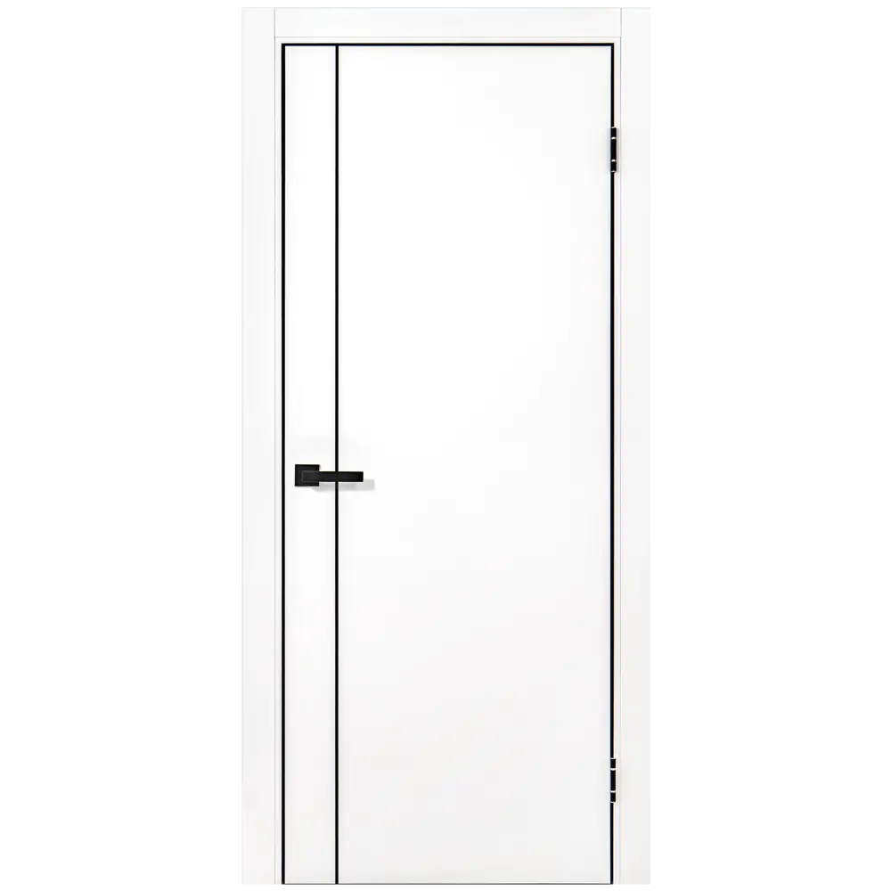 Межкомнатная дверь PORTIKA Борно 80x210 см белая с магнитным замком 89423537 STLM-1575577