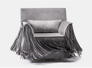 MORADA Вращающееся кресло из нубука с подлокотниками Taglia Taglia acs