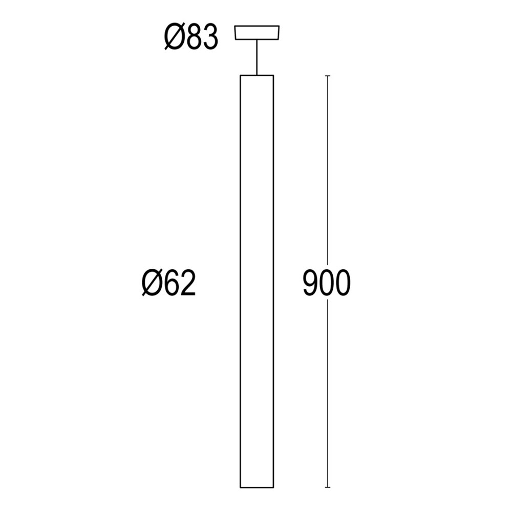 Stelo 1S 900 Ghidini Stelo S .01 Белый (Матовый)  - Вид №1