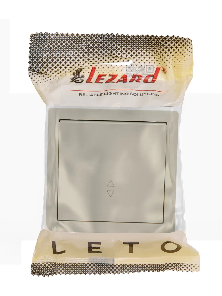 LETO Выключатель проходной крем LEZARD 752-0300-105 - Вид №1