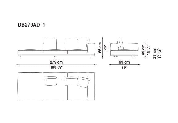 Кожаный диван B&B Italia док ARCH-00106863 - Вид №68