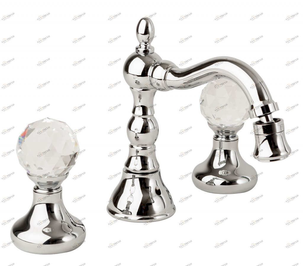 Смеситель для биде на три отверстия Cezares ATLANTIS-BBS2-01-Sw/M