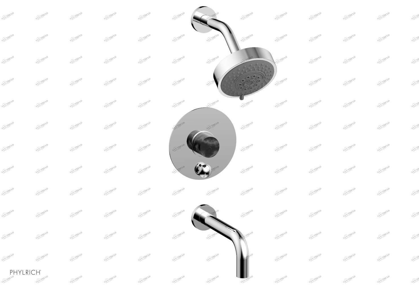 Смеситель для душа BASIC II Phylrich  230-28-026 Хромированный 