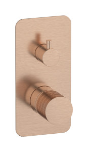 Внешние части встроенного в стену смесителя на 3 потребителя WE ARE IB vn207oo Brushed Rose Gold Vinile