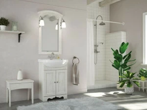 LEGNOBAGNO Тумба под умывальник с зеркальными дверцами Retrò