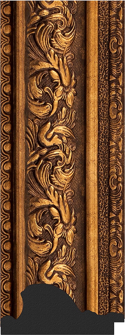 BY 7257 Зеркало в багетной раме - виньетка состаренная бронза 109 mm EVOFORM Octagon - Вид №3