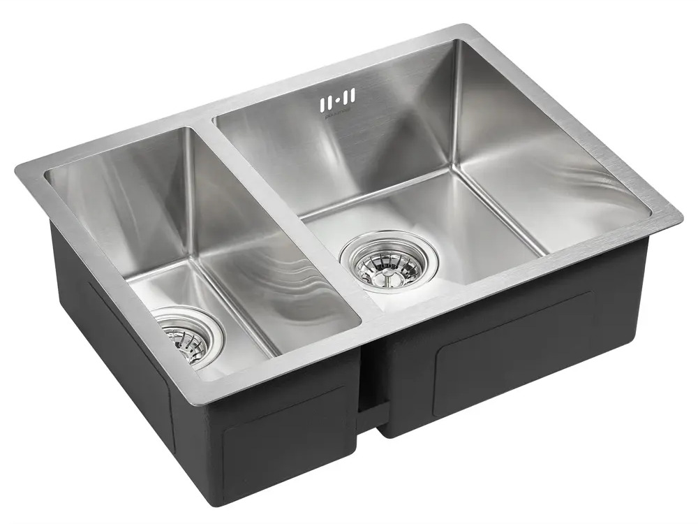 91227170 Врезная мойка Paulmark PM225944-BSR 59x44x20 см нержавеющая сталь цвет нержавеющая сталь матовая STLM-0860712