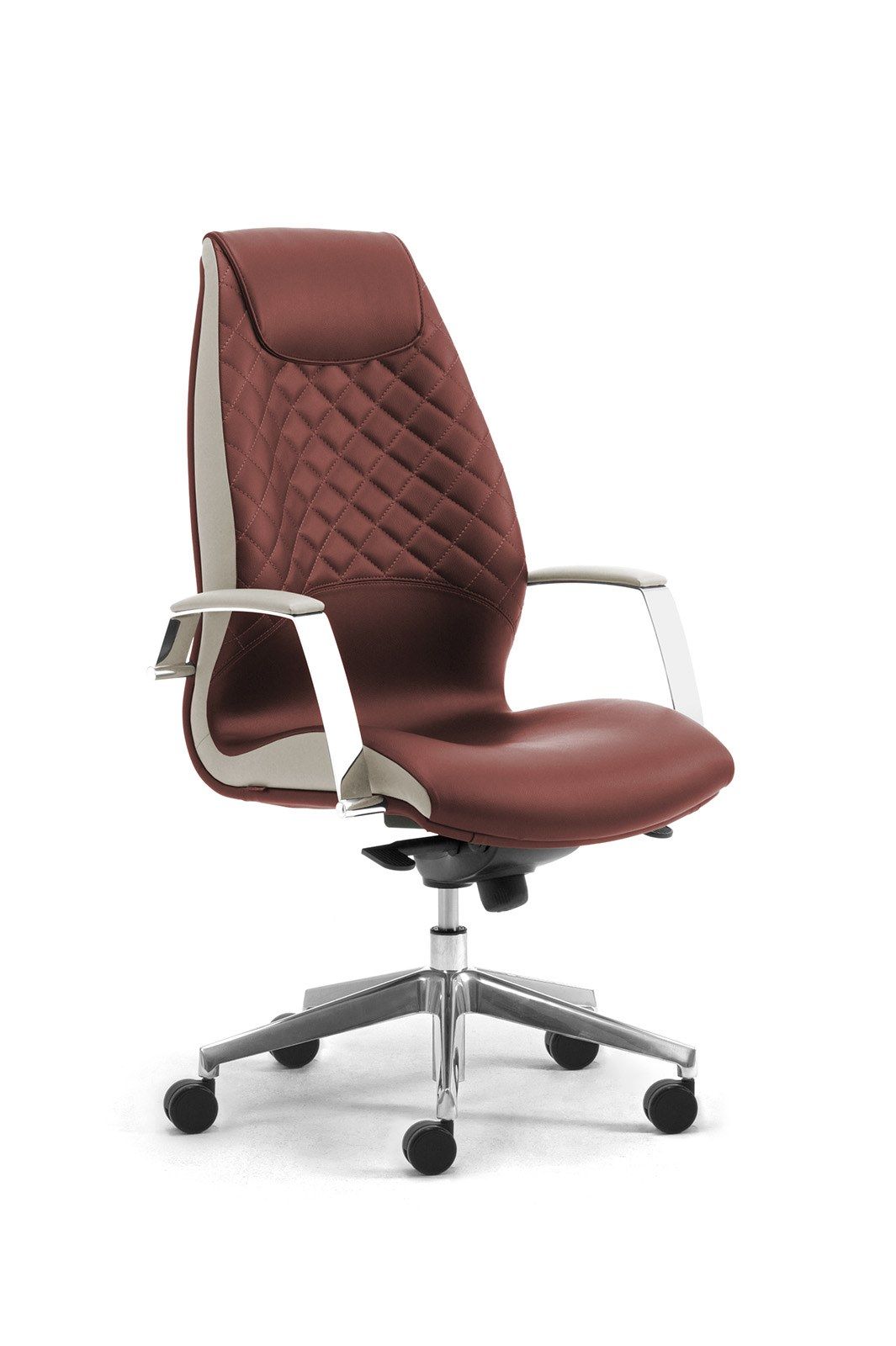 Кожаное вращающееся офисное кресло с подголовником Leyform Wave ARCH-00006785 - Вид №9