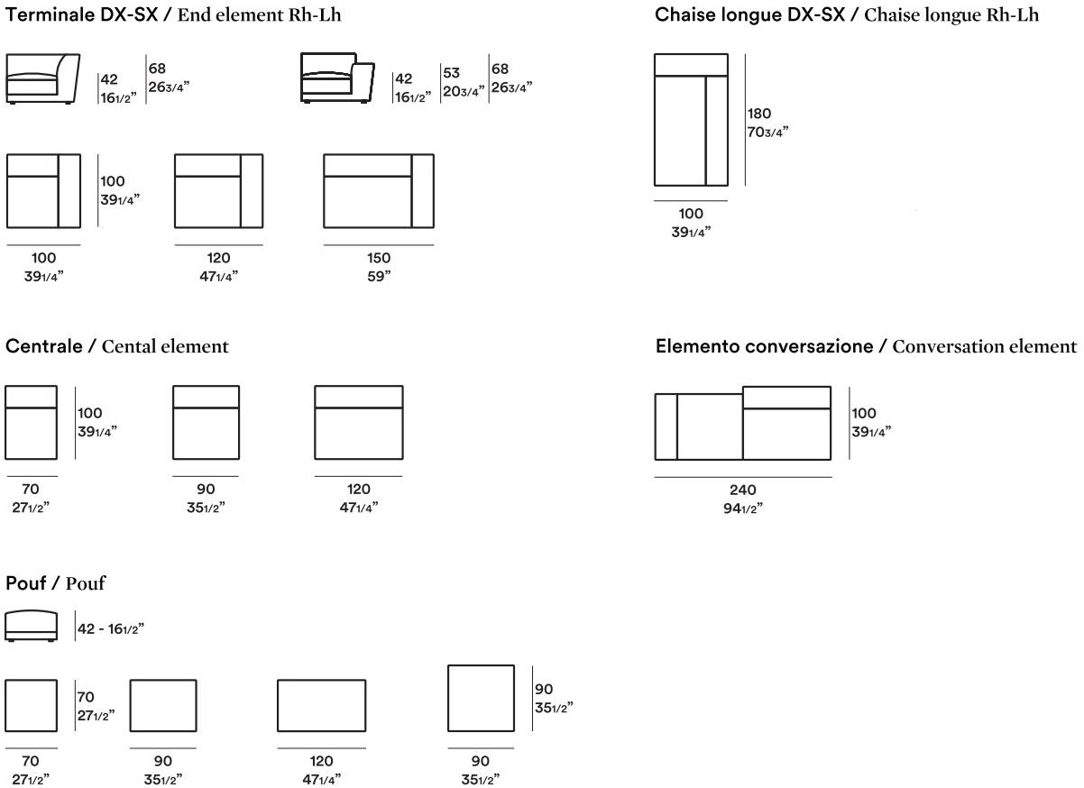 JESSE 3-х местный модульный диван из ткани Pashà Pasha sun-id-1391856 - Вид №2